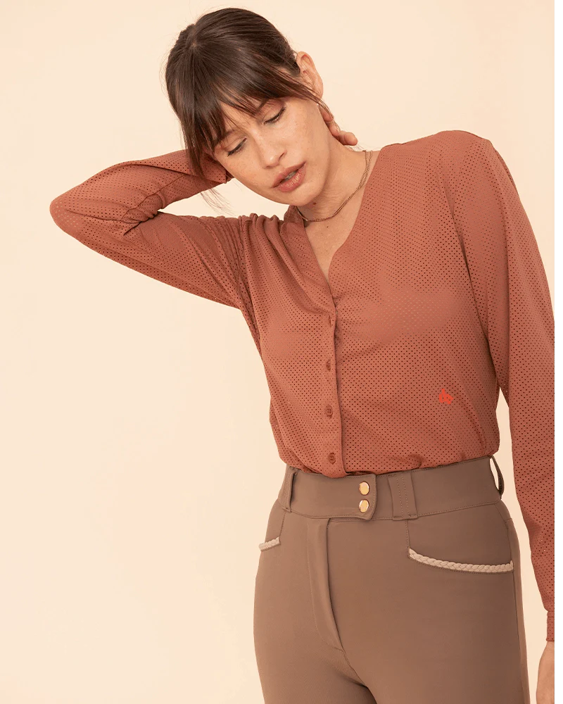 Arqana - Chemise perforée pour l'équitation - Image 3