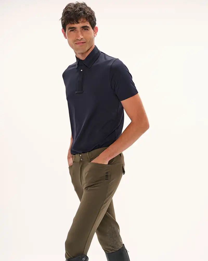 Blue - Polo de concours manches courtes d'équitation - Image 3