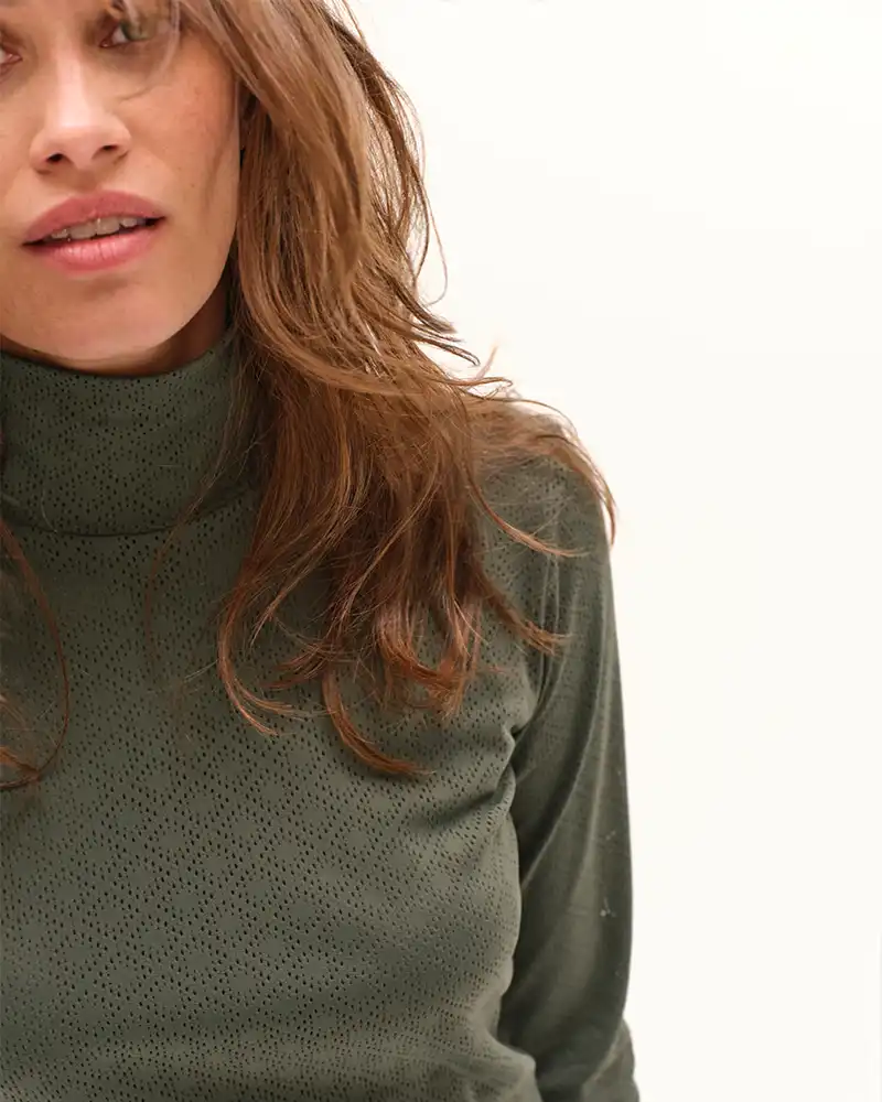 Calder - T-Shirt technique perforé d'équitation col montant - Image 11