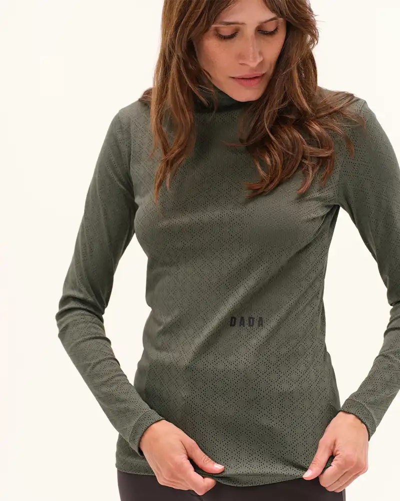 Calder - T-Shirt technique perforé d'équitation col montant - Image 18