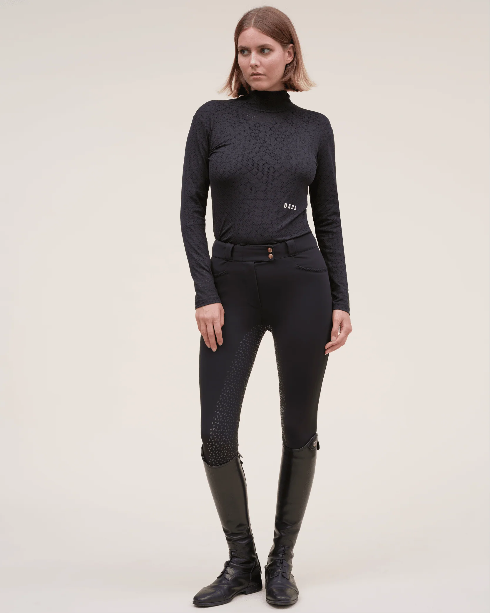 Calder - T-Shirt technique perforé d'équitation col montant - Image 22