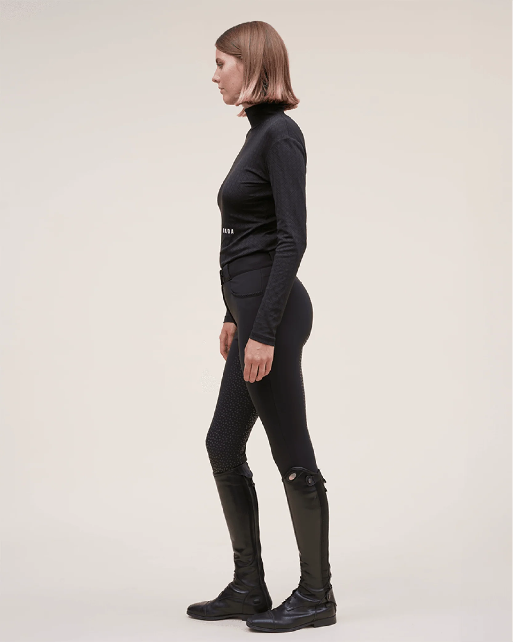 Calder - T-Shirt technique perforé d'équitation col montant - Image 23