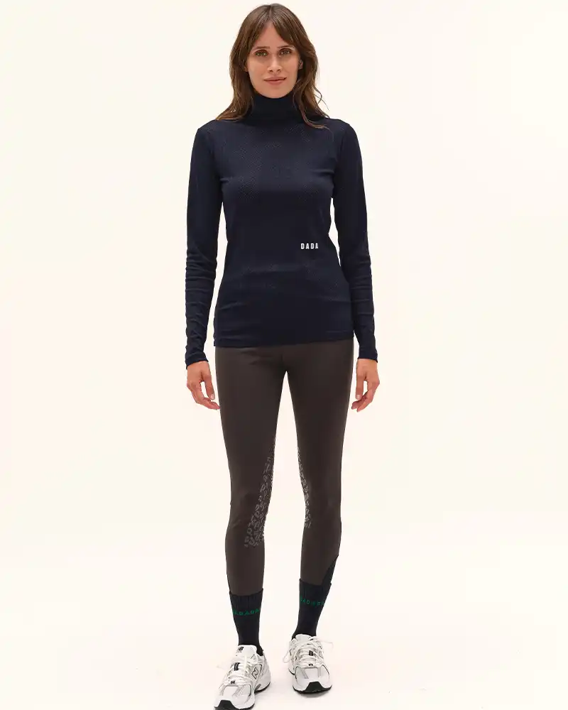 Calder - T-Shirt technique perforé d'équitation col montant - Image 7