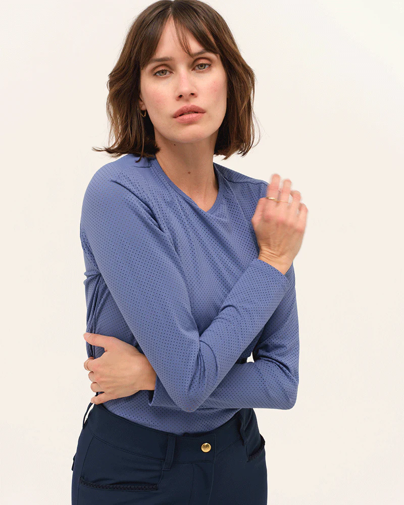 Jazz - T-shirt technique d'équitation manches longues microperforé - Image 3